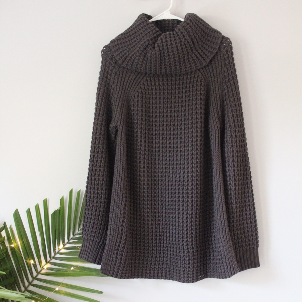 Lulu's/4SI3NNA Chunky Oversized Turtleneck Sweater